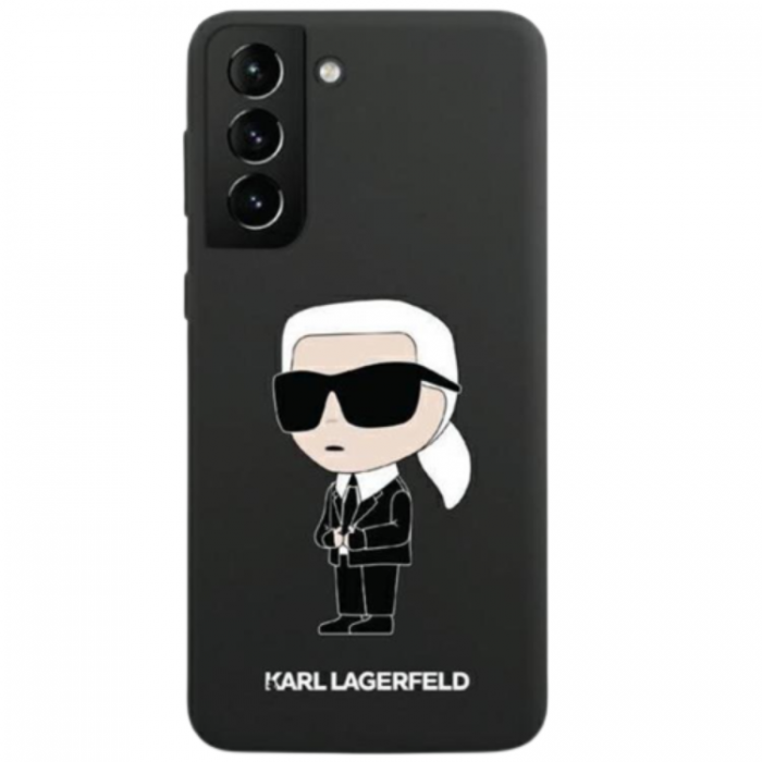 KARL LAGERFELD - Karl Lagerfeld Galaxy S23 Skal Silicone Ikonik - Svart