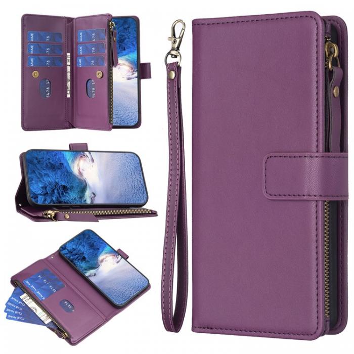 A-One Brand - iPhone 15 Pro Plnboksfodral Zipper Flip - Lavender