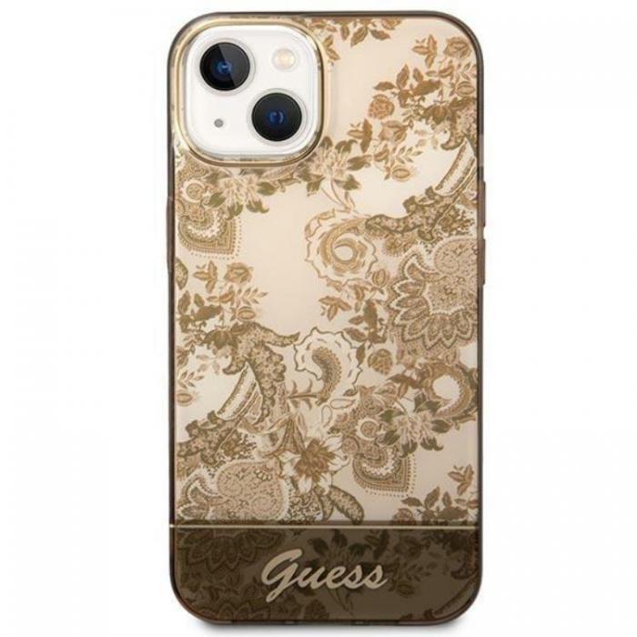 Guess - GUESS iPhone 14 Skal Porcelain Collection - Ocher
