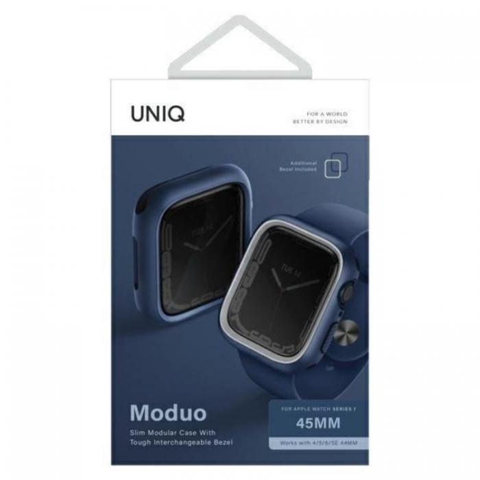 UNIQ - UNIQ Apple Watch 4/5/6/7/8/SE (44/45mm) Skal - Gr/Bl