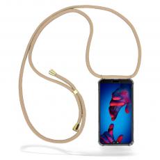 CoveredGear-Necklace - Boom Huawei P20 mobilhalsband skal - Beige Cord