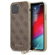 Guess - Guess iPhone 12 & 12 Pro Skal 4G Charms Collection Brun