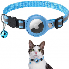 A-One Brand - Airtag Skal Cat Collar med Breakaway Bell - Blå