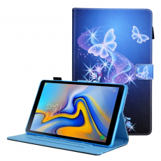 Taltech - Galaxy Tab A8 10.5 2021 Plånboksfodral - Glittrande Fjäril