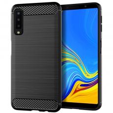 Forcell - Galaxy A7 (2018) Skal Forcell Carbon Mjukplast - Svart
