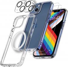 Boom of Sweden - [6in1] BOOM iPhone 14 Plus Skal - Linsskydd - Härdat Glas - MagSafe Ring
