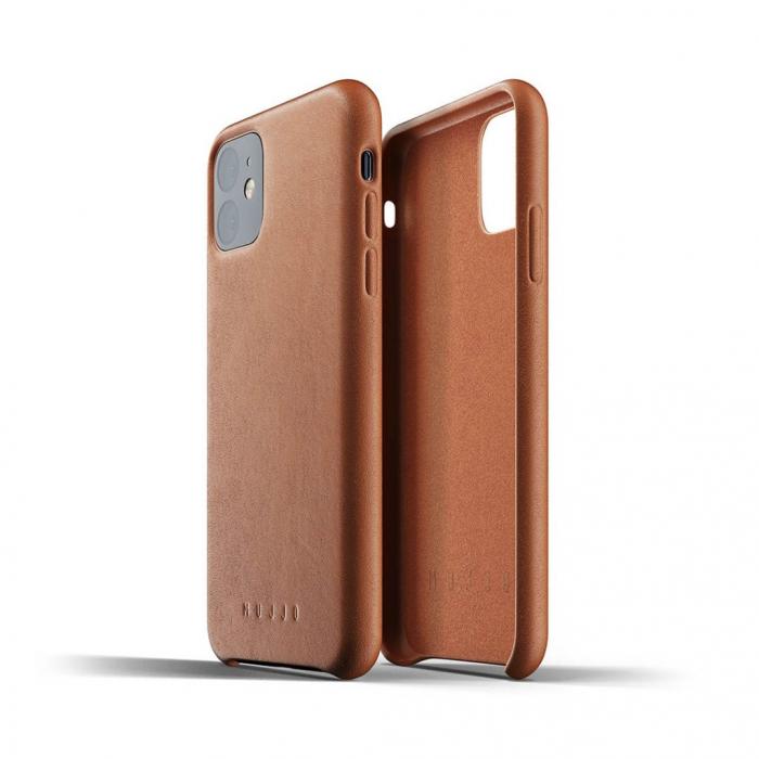 UTGATT4 - Mujjo Full Leather Case fr iPhone 11 - Tan