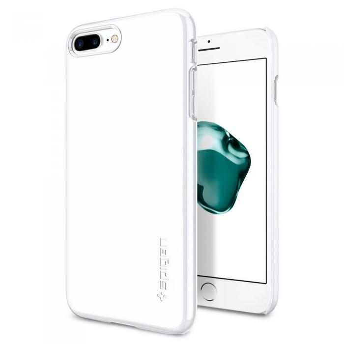 UTGATT5 - SPIGEN Thin Fit Skal till Apple iPhone 7 Plus - Jet White