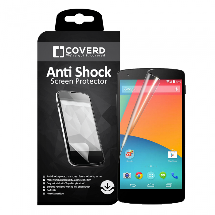 CoveredGear - CoveredGear Skrmskydd av Slitstark Film LG Nexus 5