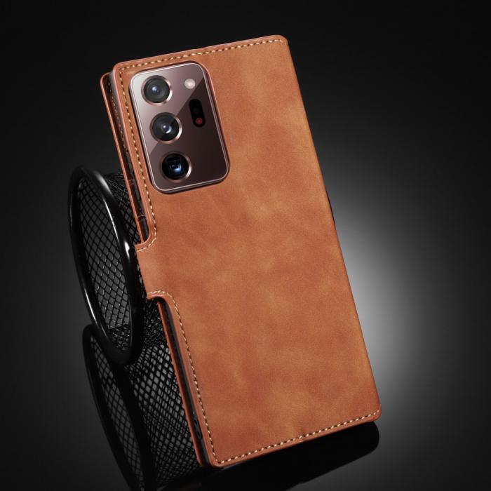 DG.MING - DG.MING Leather Fodral Till Galaxy Note 20 Ultra - Brun
