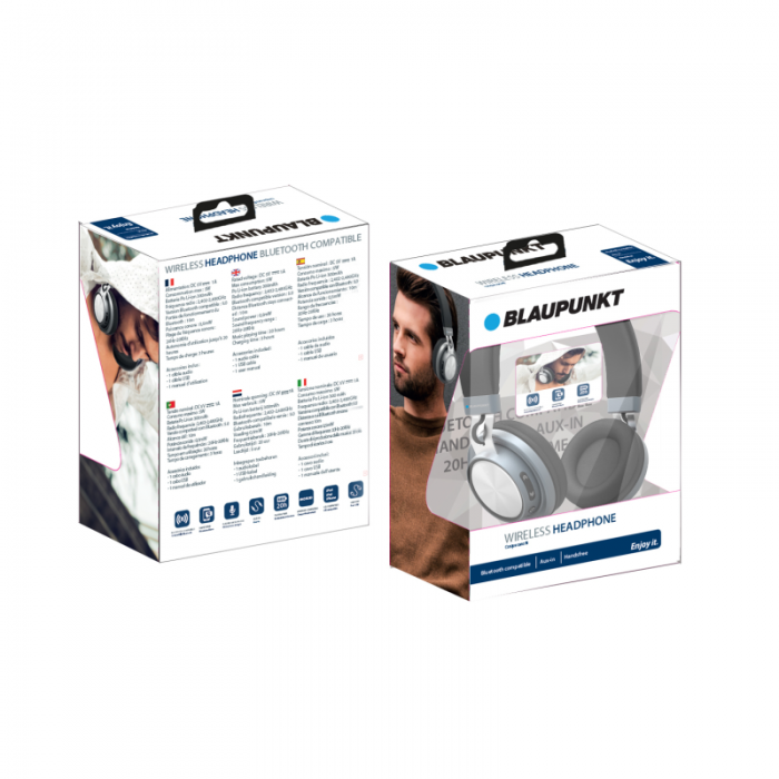 UTGATT5 - Blaupunkt - On-ear wireless BT Headphones BLP 4100 - Svart