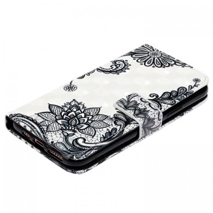 A-One Brand - iPhone 14 Plus Plnboksfodral Folio Flip - Lace Flower
