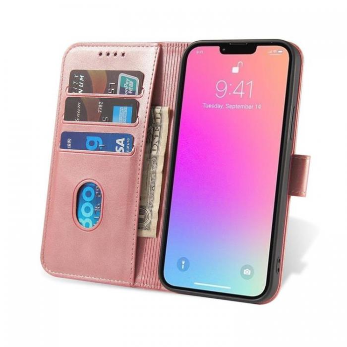 UTGATT5 - Magnet Elegant Kickstand Fodral Huawei Y6p - Rosa