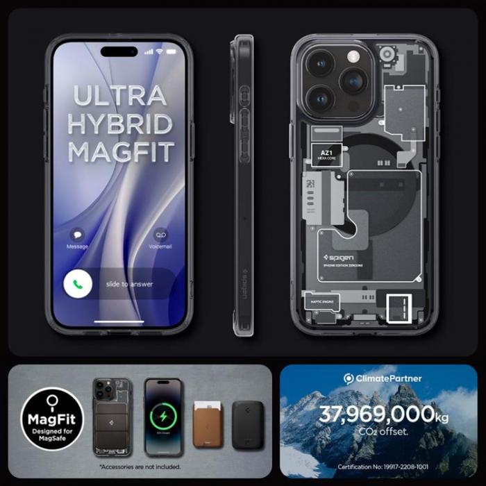 Spigen - Spigen iPhone 15 Pro Mobilskal Magsafe Hybrid - Zero One