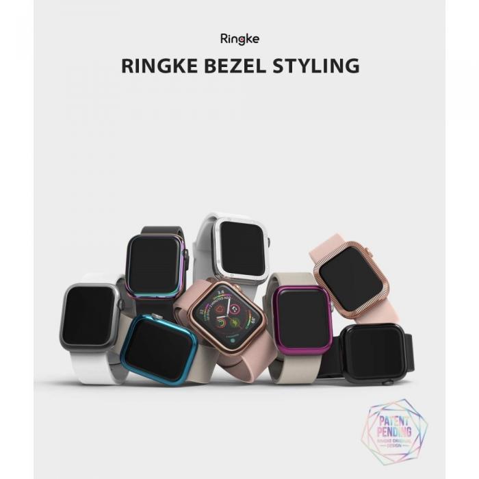 UTGATT1 - RINGKE Bezel Styling Apple Watch 4/5 (40 Mm) Glossy Rosa Guld