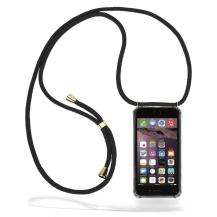 CoveredGear-Necklace - Boom iPhone 6/6S mobilhalsband skal - Black Cord