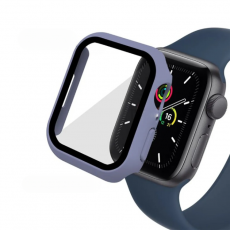 A-One Brand - 2-i-1 Skal med Hädat glas Apple Watch 7/8 (45mm) - Lila