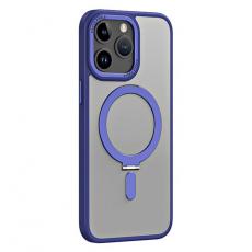 A-One Brand - iPhone 15 Pro Mobilskal Magsafe Kickstand - Mörkblå