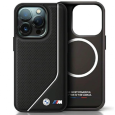 BMW - BMW iPhone 15 Pro Max Mobilskal Magsafe Perforated Twisted Line