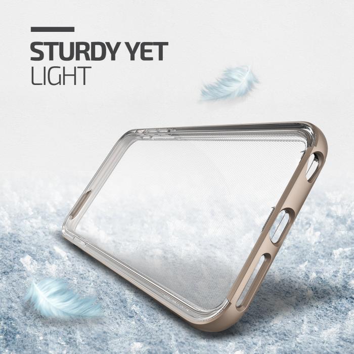 UTGATT5 - Verus Crystal Bumper Skal till Apple iPhone 6(S) Plus - Shine Gold