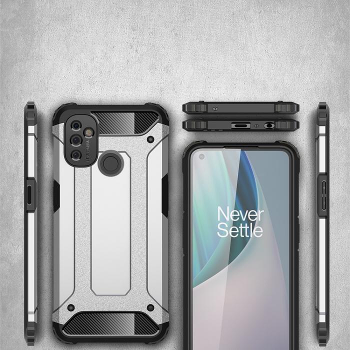 A-One Brand - Armor Guard Skal OnePlus Nord N100 - Silver