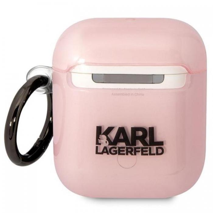 KARL LAGERFELD - KARL LAGERFELD AirPods 1/2 Skal Ikonik Choupette - Rosa