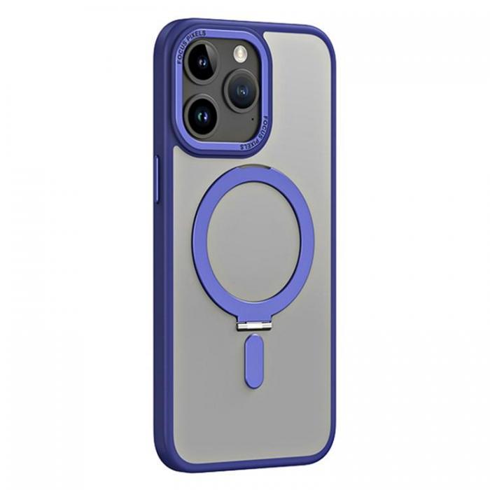 A-One Brand - iPhone 15 Pro Mobilskal Magsafe Kickstand - Mrkbl