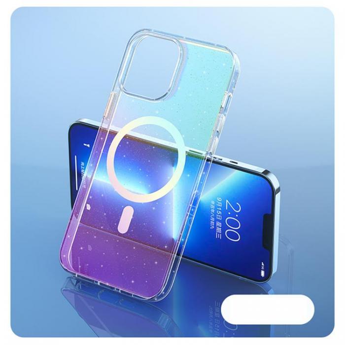 UTGATT1 - Kingxbar iPhone 13 Pro Skal Magsafe Magnetic PQY Elegant - Rainbow