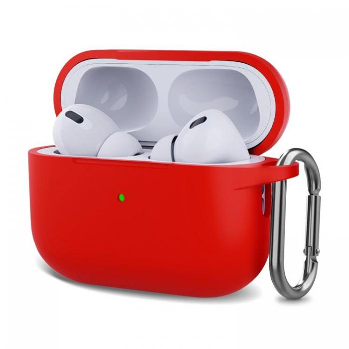 A-One Brand - AirPods Pro 2 Skal Silikon Buckle - Rd