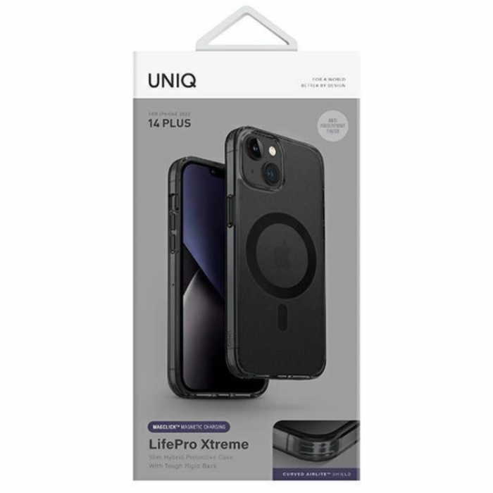 UNIQ - UNIQ iPhone 14 Plus Mobilskal Magsafe LifePro Xtreme - Frost Smoke