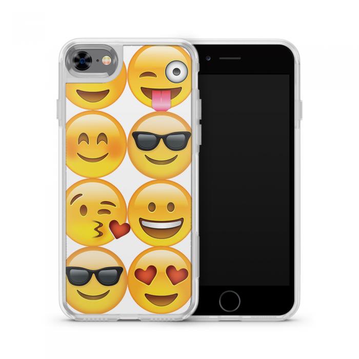 UTGATT5 - Fashion mobilskal till Apple iPhone 8 - Emoji - Smileys