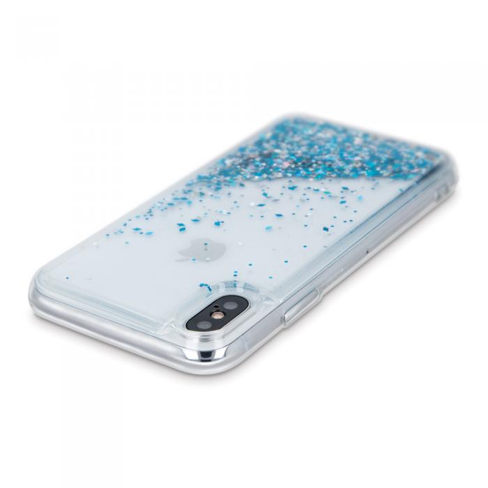 TelForceOne - Flytande Glitter TPU-fodral fr Samsung Galaxy A03 4G EU bl