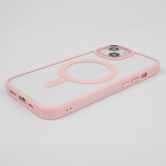 OEM - Satin Klar Fodral fr iPhone 14 Plus - Rosa