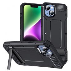 A-One Brand - iPhone 7/8/SE (2020/2022) Mobilskal Kickstand Shockproof - Svart