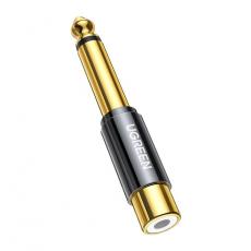 Ugreen - Ugreen 6.35 mm Jackadapter (hane) till RCA (hona) - Guld