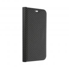 Forcell - Galaxy A7 (2018) Plånboksfodral Forcell Luna Carbon - Svart