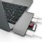 Satechi - Satechi USB-C Pass Through USB Hub  3-i-1 hub - Gr