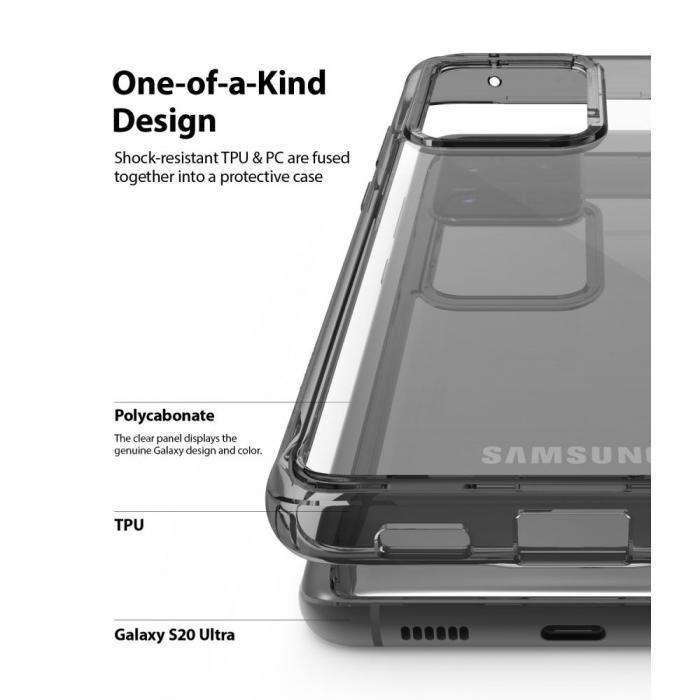 Ringke - Ringke Fusion Shock Absorption Skal till Samsung Galaxy S20 Ultra - Svart