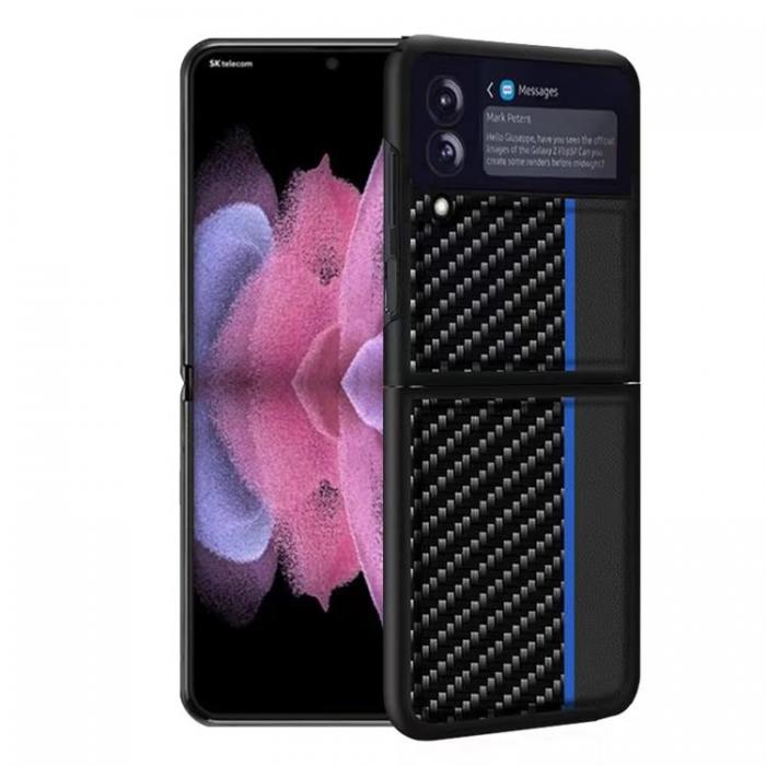 A-One Brand - Galaxy Z Flip 4 Skal Carbon PC - Mrkbl