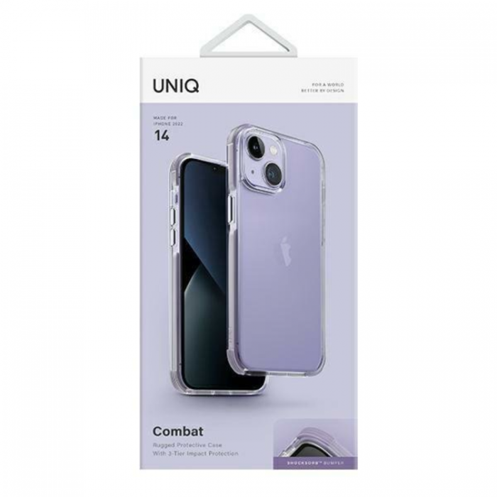 UNIQ - UNIQ iPhone 14 Skal Combat - Lila
