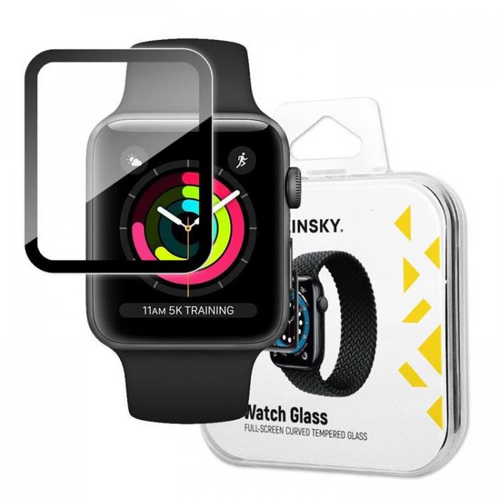 Wozinsky - Wozinsky Apple Watch 38mm Hrdat Glas Skrmskydd Hybrid - Svart