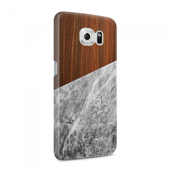 UTGATT5 - Skal till Samsung Galaxy S6 - Wooden Marble B