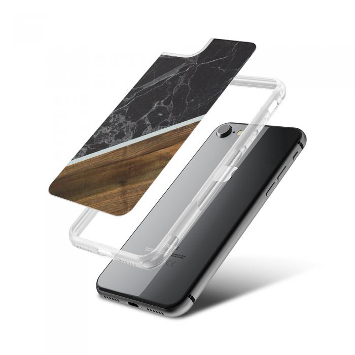 UTGATT5 - Fashion mobilskal till Apple iPhone 7 - Marble Wood