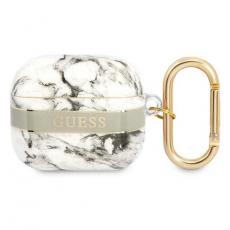 Guess - Guess Airpods 3 Skal Marble Strap Collection - Grå