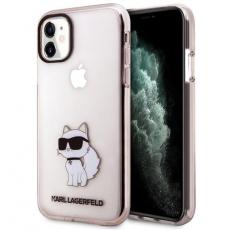 KARL LAGERFELD - Karl Lagerfeld iPhone 11 / XR Mobilskal Ikonik Choupette - Rosa