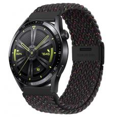 A-One Brand - Galaxy Watch (20mm) Band Hoco Braided Nylon - StarLight Svart