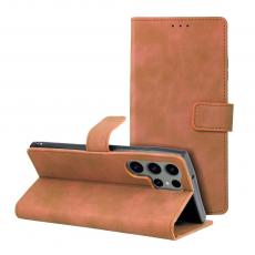 OEM - TENDER plånboksfodral för Samsung Galaxy S23 Ultra brun