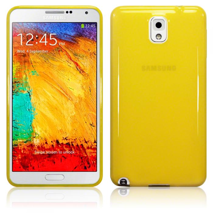 UTGATT4 - FlexiCase Skal till Samsung Galaxy Note 3 N9000 (Gul)