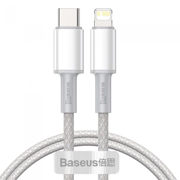 BASEUS - BASEUS Data Pd20W USB-C Lightning kabel 200cm Vit