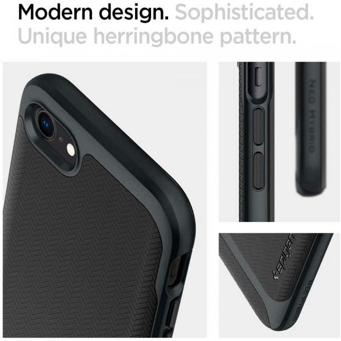 Spigen - Spigen Neo Hybrid Skal iPhone 7/8/SE (2020/2022) - Metal Slate
